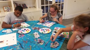 Brantwood residents immerse in art, learning about artists, art forms & styles and painting while expressing their own interpretation of the material!