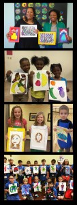 Joy Davis (top photo, right) with her mom Cora. Joy is Education Director of Abrakadoodle of NW Arkansas