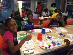Young sickle cell patients enjoy a special art workshop as part of a lockdown event.