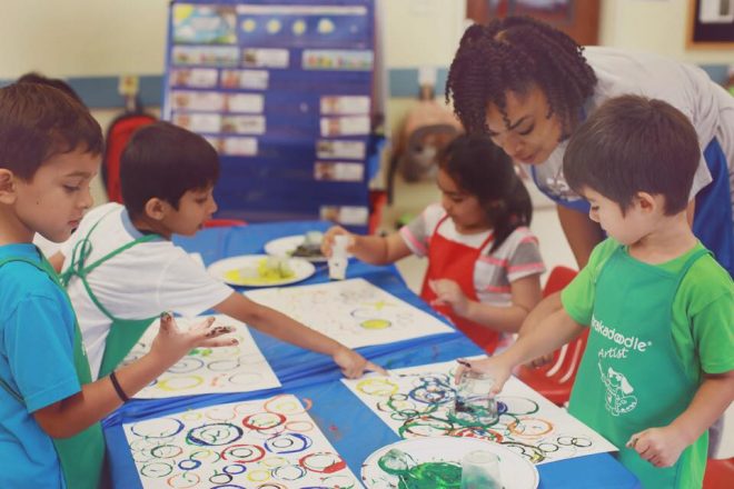 ABK Art Ed West Greater Houston – teacher and students