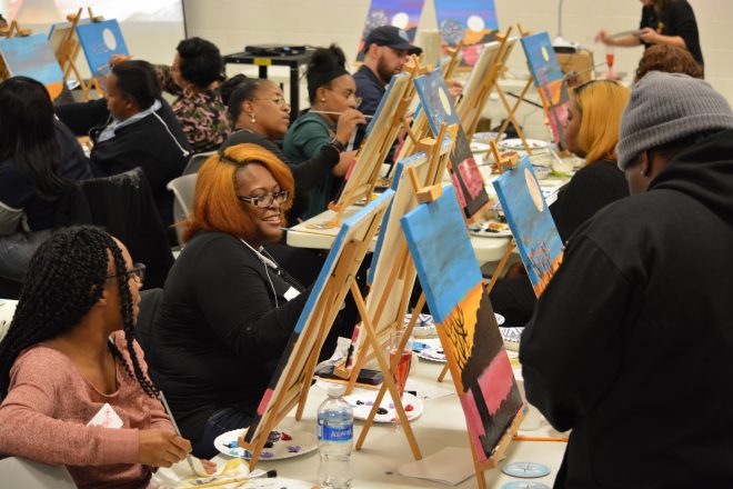 Student-Inspired “Painting with Parents” Event Celebrates Community, Achievement Student-Inspired “Painting with Parents” Event Celebrates Community, Achievement