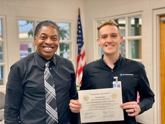 Partners in Education: Abrakadoodle Pensacola Joins Forces with N.B. Cook Elementary School of the Arts Partners in Education: Abrakadoodle Pensacola Joins Forces with N.B. Cook Elementary School of the Arts