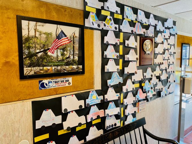 Good will traffic jam at Bernardsville PD